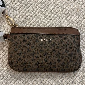 DKNY Leather Wristlet